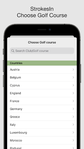 StrokesIn Golfscore Scorcard Screen 2