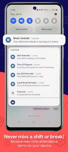 Fareclock Time Clock Screen 3