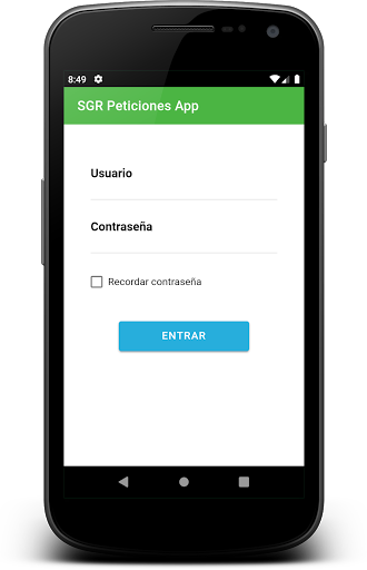 Android application SGR Comunidad V screenshort