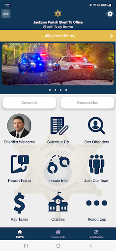 Android application Jackson Parish Sheriff, LA screenshort