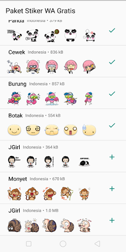 Cute Funny Stickers WA Screen 2