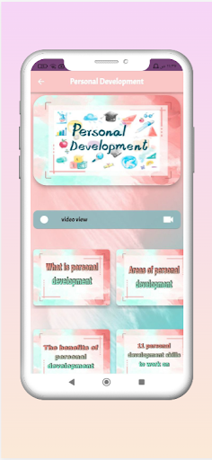 Android application Personal Development screenshort