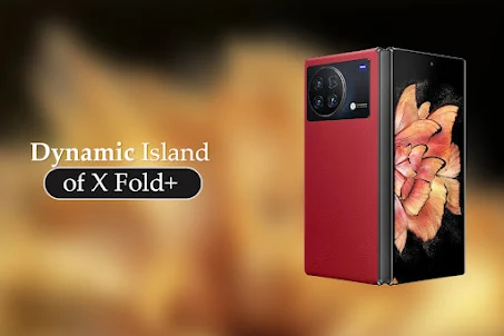 Dynamic island of Vivo X Fold+