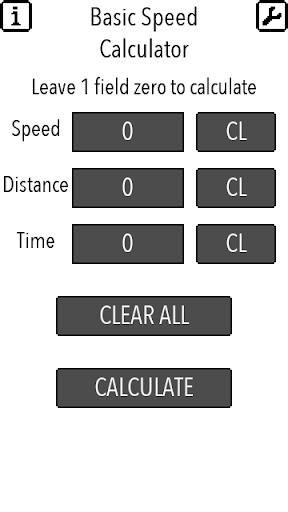 Basic Speed Calculator Screen 3