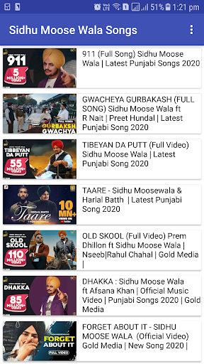 Sidhu Moose Wala Songs Screen 2