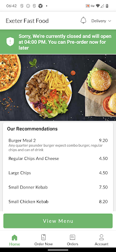 Exeter Fast Food Screen 2
