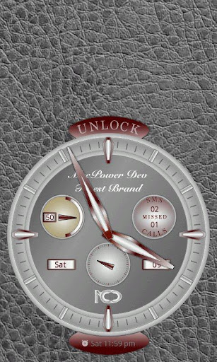 GoLocker CLock Theme MetalGrey Screen 3