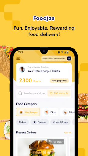 Android application Foodjee screenshort