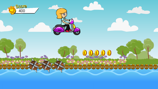 Scooter Ride Girl Shark Attack Screen 2