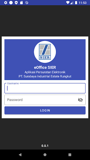 Android application E-Office PT SIER screenshort