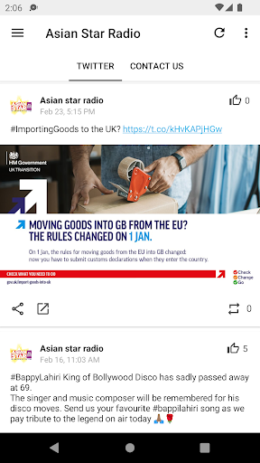 Asian Star Radio Screen 3