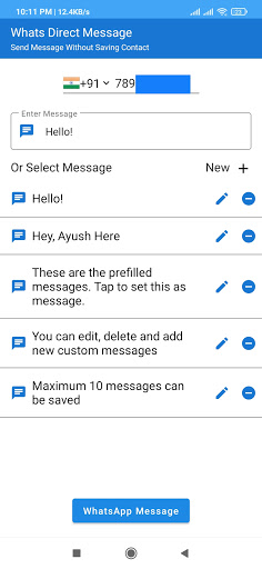Whats Direct Message Screen 2