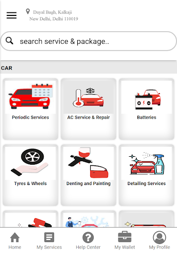 Android application Mechanic India screenshort