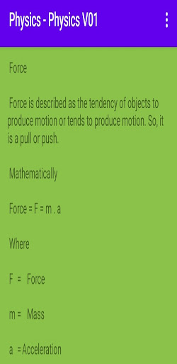 Physics - Physics V01 Screen 3