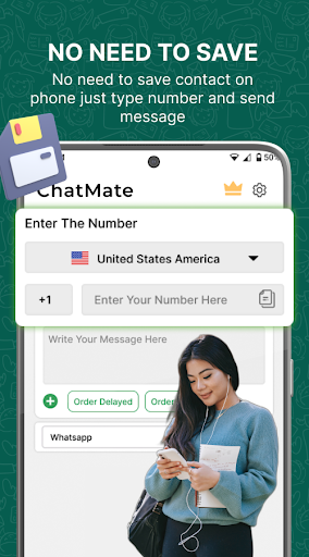 Android application Direct Chat and Message screenshort