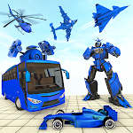 Cover Image of Télécharger Jeu de voiture robot bus: jeu de robot  APK