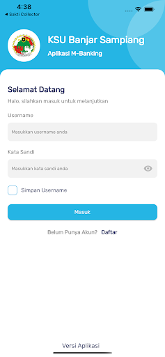 Android application KSU Banjar Sampiang Mobile screenshort
