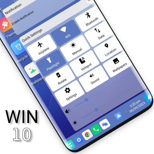 Computer Launcher Theme win 10 logo
