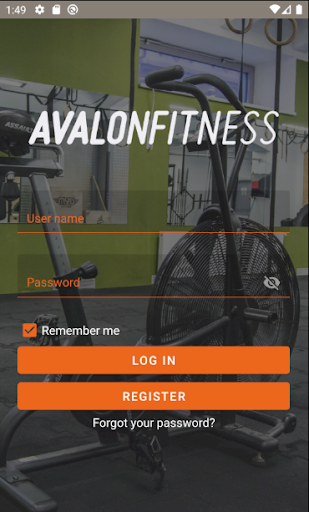 Android application Avalon Fitness screenshort