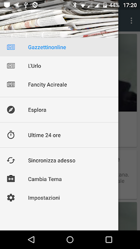 Android application Acireale notizie locali screenshort