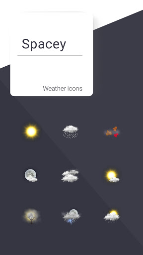 Spacey weather icons  screenshots 1