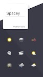 screenshot of Spacey weather icons