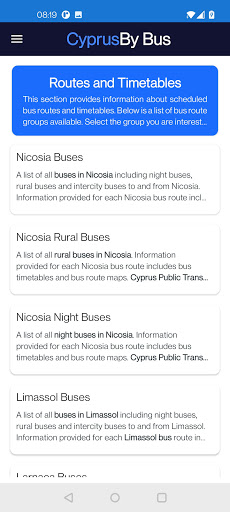 Cyprus By Bus Screen 2