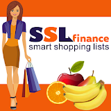 Home finance and shopping lists icon