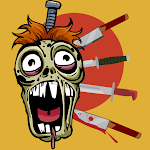 Cover Image of Скачать Knife Hit Zombie Head Shoot  APK