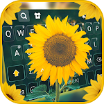Cover Image of Download Morning Sunflower Keyboard Bac  APK