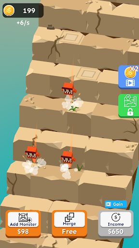 Android application Rolling Monsters Merge screenshort