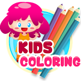kindergarten learning colors icon