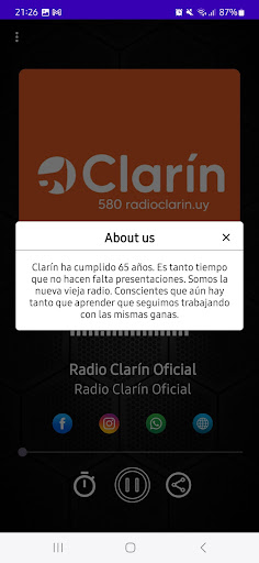 Radio Clarín 580 AM Oficial Screen 3