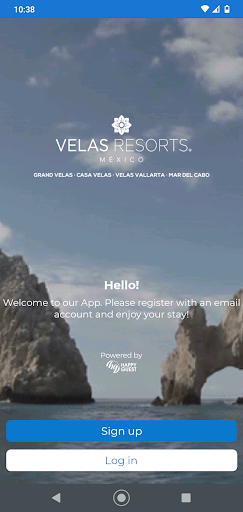 Android application Velas Resorts Hotels screenshort