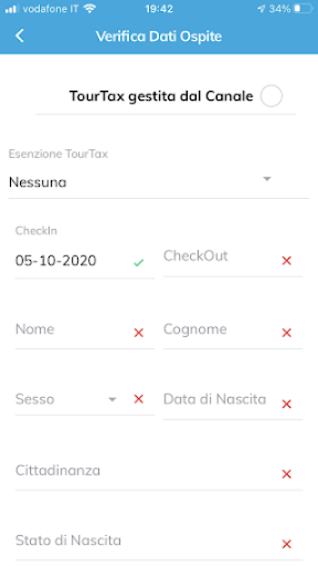 Facile Check-in app Screen 2