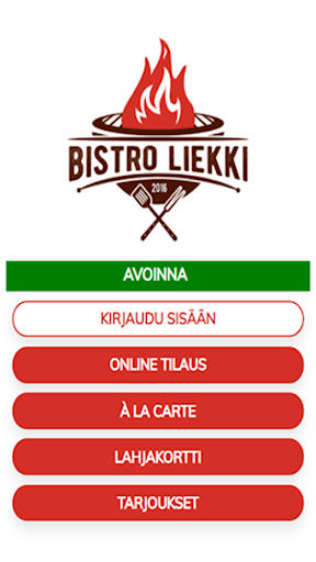 Android application Bistroliekki Talvikkitie screenshort