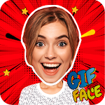 Cover Image of Download Gif Your Face video editor - face in 3D videos 34 APK