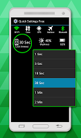 screenshot of Quick Settings app