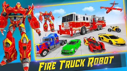 permainan robot truk kebakaran
