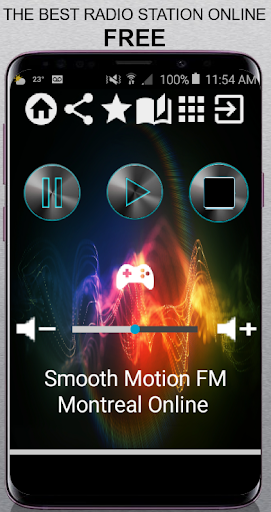 Android application Smooth Motion FM Montreal Onli screenshort