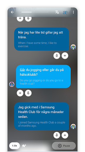 Learn Swedish Speak & Listen Screen 2