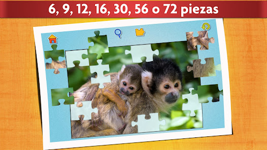 Captura de Pantalla 3 Juego Puzzle Crías Animales android