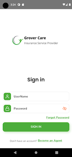 Android application Grover Team screenshort