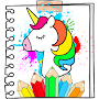 kawaii unicorn coloring book