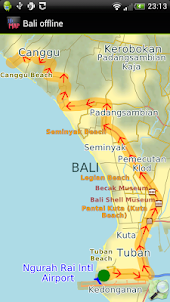 Bali offline map