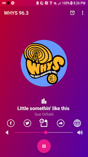 Android application WHYS Radio screenshort