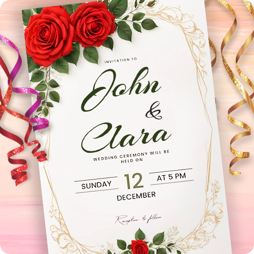Designer Card Invitation Maker Logo