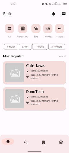Android application Rinfo screenshort