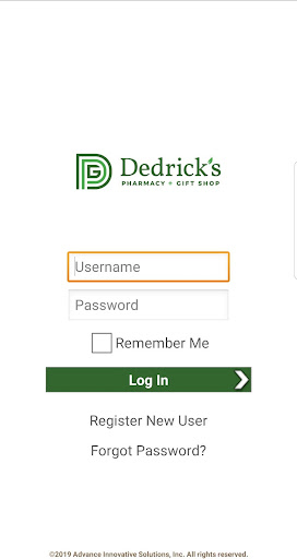 Android application Dedricks Pharmacy & Gift Shop screenshort