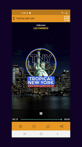 Tropical New York radio Screen 2
